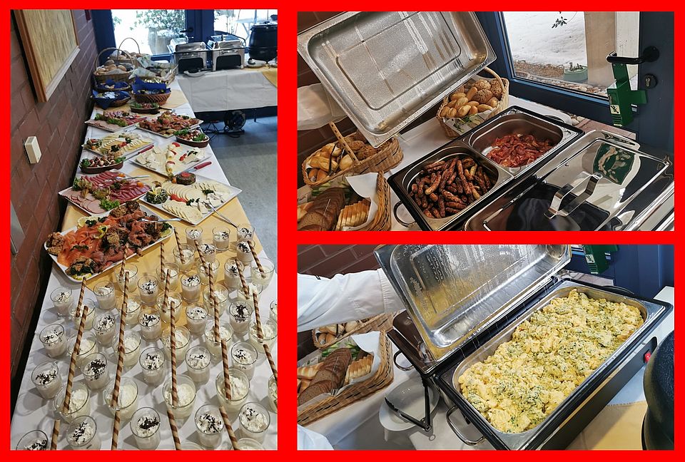 Buffet beim Danke-Bruch